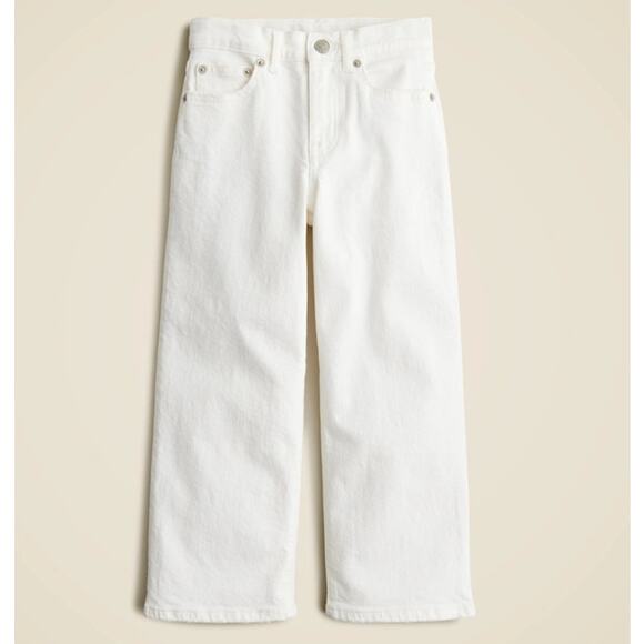 Crewcuts Slim Wide Leg Denim Casual Jeans US Girl's 8 New - Picture 1 of 6